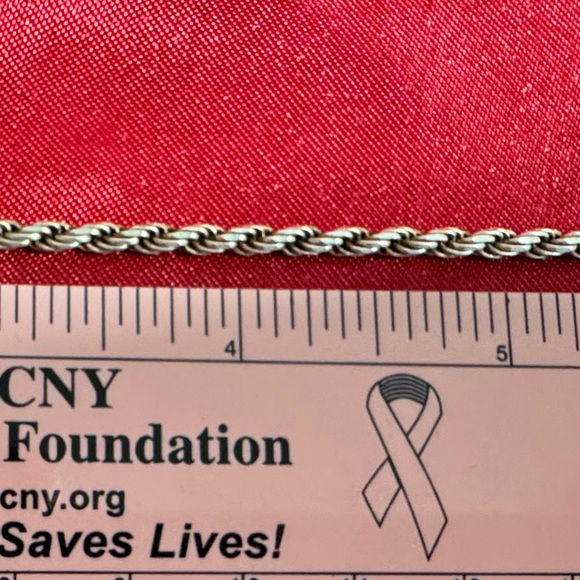 Italian 925 Silver Rope Bracelet EC - Picture 3 of 3